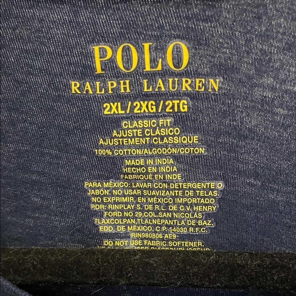 Polo by Ralph Lauren Men's Dark Blue Tee